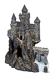 Penn-Plax Age-of-Magic Wizard’s Castle Aquarium Decoration – Safe for Freshwater and Saltwater Fish Tanks,Extra Large – Part A,16"