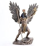 Veronese Design 10 3/8 Inch Egyptian Sun God Ra Cold Cast Resin Antique Bronze Finish Sculpture