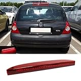 Red Lens LED Rear High Level Centre Third Brake Stop Light For 1998-2012 Clio MK II Campus