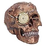 Nemesis Now Scrapped Skull Steampunk Skeleton Figurine, Bronze, 19cm, Brown
