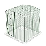 Omlet Walk in Chicken Run | Strong, Spacious and Secure Outdoor Poultry Enclosure | Easy to Assemble All-Round Heavy Duty Steel | Unique Anti-Tunnel Skirt (High-Rise 2x2x2)