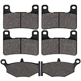 Cyleto Carbon Fiber with Kevlar Motorcycle Brake Pads, Front and Rear, Suzuki GSXR 600/750/1000 2006-2010, GSX 1300 Hayabusa 2008-2012