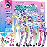 PURPLE LADYBUG DIY Headband Making Kit for Girls - Mermaid Gifts for Girls Age 6+, Creative Headband Making Set, Non-Toxic Hair Accessories, Mermaid-Themed Birthday Presents