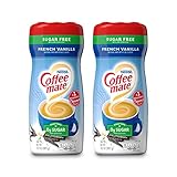 Nestle Coffee Mate Coffee Creamer - French Vanilla Flavoured Creamer - Sugar Free, 289.1g (Pack of 2)