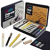 Artworx Calligraphy Pen Set - With Guide Book and Practice Paper - Caligraphy Beginners Set - Art and Crafts For Adults