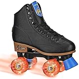 Pacer Comet Hightop Youth Skate with Light Up Wheels Black Size Youth 3