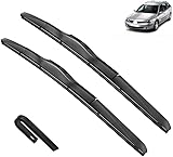 Car Front Wiper Blades for Renault Laguna Estate MK2 2001-2007,Superior Road Visibility, Easy Installation Flat Blades - Set of 2 Wiper Blades