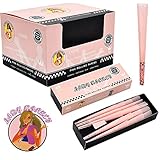 Pink Pre Rolled Cones King Size 40pcs (110mm*54mm) Slow Burning & Natural Gum