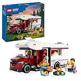 LEGO City Holiday Adventure Camper Van Toy - Creative Building Toys for 6+ Year Old Boys & Girls - Includes 3 Minifigures & Accessories - Gift Ideas for Birthdays & Holidays - 60454
