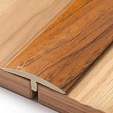 Floor Transition Strip, 90cm Self Adhesive PVC Floor Door Divider Strip, T Molding Flooring Edge Trim for Wood Laminate, Carpet, Tiles (G 90cm)