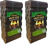 Homefire High Energy Ultra Dry Heat Logs Open Fire Log Eco Wood Fuel (24 Heat Logs)