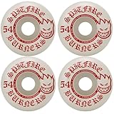 Spitfire Skateboard Wheels Burners 54 mm 99A White/Red