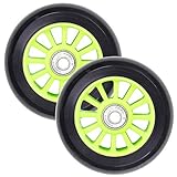 Vokul 100mm Scooter Wheels PVC - Pro Stunt Scooter Wheels for Razor/Cox/Hikole/Schildkröt and More Freestyle Scooters, 2pcs
