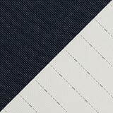 Silver Cross Kensington Replacement Hood and Apron Set - Various Colour Options (Popper Apron) - Genuine Silver Cross Spares (Navy (fine Stripe))
