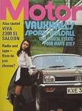 Motor magazine 3/6/1972 featuring Vauxhall Viva road test, Alpine Renault