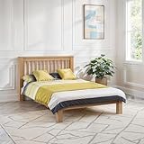 Julian Bowen Amsterdam Low Foot End Bed, Oak, Double