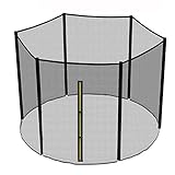 Green Bay Replacement Safety Net Enclosure Surround Outside Netting Black (Net Only) - For 10FT Garden Trampoline With 6 Poles