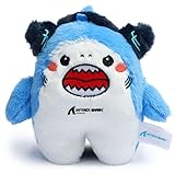 ATTACK SHARK Official Mascot Plush - Cute Shark Stuffed Animal, Cuddly Soft Toy Keychain, Pendant, Handbag Accessory - Fierce
