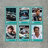 Mercedes F1 Team SIGNED A6 Poster Pack - 6 Autographed Poster Print Cards (Russel, Antonelli, Wolff)