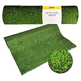 Simpa 1 x Quality Non Fade Artificial Grass Pile Roll - 4m x 1m / 13ft x 3.3ft - 20mm Pile Height - Astro Turf Fake Lawn - Tested for Extreme Weather Conditions.