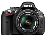 Nikon D5200 Digital SLR Camera with 18-55mm VR Lens Kit - Black (24.1MP) 3 inch LCD (Renewed)