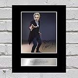 Iconic Pics Peter Capaldi Signed Mounted Photo Display Doctor Who Plaque Wall Art for Bedroom/Home Office