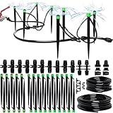 CARPATHEN Irrigation System Kit - Adjustable Premium Garden Watering System for Yard, Lawn, Greenhouse - Complete Drip Irrigation System with Drip Emitters, 1/4 Tubing and Connectors