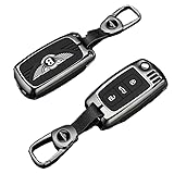 Car Key Shells for Bentley Flying Spur Continental GT Mulsanne Bentayga, Key Fob Cover Durable Scratch-proof Key Case Key Fob Case Key Protector,A-1PCS Black