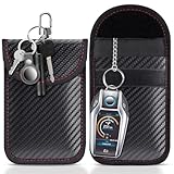 lanpard Faraday Pouch for car Keys,2 Pack Faraday Bag | Car Key Signal Blocking Pouch | Keyless Entry Car Keys Case | RFID Blocker Bag for Car Security | Anti-Theft Remote Entry Keyless Protect(M)