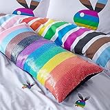 Playboy Sequin Rainbow 30x80cm Cushion Bright