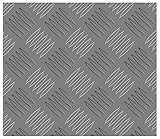 STORMGUARD 18AM034 Checker Plate, Aluminium, 500 x 250 x 2 mm, Set of 2 Piece