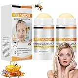 Bee Venom Firming Serum Stick, Anti-Aging Face Cream, Lifting & Restoring Skin Elasticity, Lifts and Tightens the Skin, Hydrating, Bee Venom Body Tightening Cream for Women & Men, 2PCS