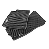 Audi Original A5 (B9 F5) Coupe Cabriolet Premium Rubber Floor Mats 2 x Front Rubber Mats All-Weather Mats Black 8W7061501 041