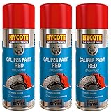 Hycote Red Caliper Paint 400ml (Pack of 3)