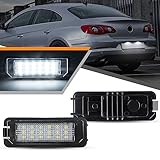 OZ-LAMPE LED Number Plate Lights for VW GOLF 4 5 6 7 Lupo Scirocco Polo 9N 6R Pa-ssat 3c B6 Limousine CC Phaeton NEW Beetle 2 EOS, License Plate Light with Canbus Design, Error Free Rear Plate Lamp