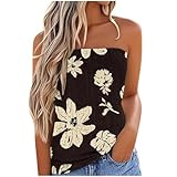 Women's Summer Tank Tops Ladies Sleeveless Vests Tanks Top Loost Fit Casual Shirts Vest Blouses Cami Camisole Eyelet Strapless Bandeau Tube Shirt