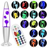 Besight Liquid Motion Lamp 13.5'' with 17 Colour Changing and Remote Control for Adults Kids Sensory Relaxing Mood Night Light for Bedroom Office Decoration Gift for Valentine's Day Birthday