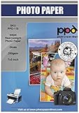 PPD 100 Sheets 7x5 Inkjet Premium Glossy Photo Paper 260gsm Instant Dry Water-Resistant PPD-119-100
