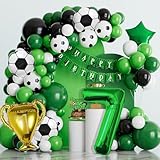 WINAROI 7th Football Birthday Decorations for Boys,Balloon Arch Kit Football Birthday Party Decoration with Soccer Foil Balloon for 7th Birthday Decorations Kids Football Fans Birthday Party Supplies