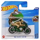 Hot Wheels - 1966 Triumph Tiger 100 - HW Moto 5/5 - JBC32 - Short Card - TH Treasure Hunt - Motorcycle - Mattel 2025 - Officially Licensed Triumph Model from the 2025 Moto Series (235/250) - 1:64