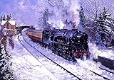 Hansen Fine Art 34027 Taw Valley Severn Valley Railway Steam Train Blank Christmas Birthday Card, 7'' x 5'' (177mm x 129mm)