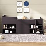 I0I&I0I Taupe Kids Wooden Cabin Bed Mid Sleeper Frame - 3ft Single (90x190cm) with Storage Drawers, Shelves, Safety Features & Durable Construction (Black)