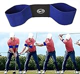 Jeantet Sport Golf Swing Armband Trainer Aid Grip Secret Arm Band Trainer Value Pack, Golf Training Aids Professional Motion Posture Correction For Men Women Kids (1 Pack Golf Swing Band-Blue)