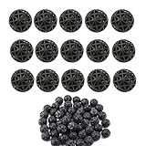JJiaoLinin Bio Balls, 100 Pcs Bio Porous Filter Biochemical Ball Filter Media Water Filter Material with Cotton Bio Porous Filter Ball Aquarium Pond Fish Tank Bio Balls for Fish Tank Pond