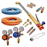 OXY Propane Gas Cutting Torch KIT Oxygen Flame Cutter Hose Regulator KIT