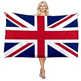 fonefunshop Union Jack National Flag Beach Towel Quick-Dry Microfiber Absorbent for Beach Gym