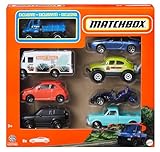 Matchbox 1:64 Scale Die-Cast Toy Cars or Trucks (Assorted Styles, One Random Set), Set of 8, Themed Multipack of 8 Vehicles Including 1 Exclusive, HVR81