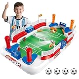 Football Gifts for Boys – Mini Foosball Table Soccer Board Game for Kids Age 5 6 7 8-12, Indoor Sports Pinball Machine Toy for Christmas & Birthday Family Party Fun