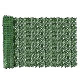 3M Roll Artificial Hedge Garden Fake Ivy Leaf Privacy Fence Screening Wall Panel
