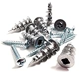Nartel Metal Self Drilling Plasterboard Fixings Cavity Wall Fixings with Screws (25)